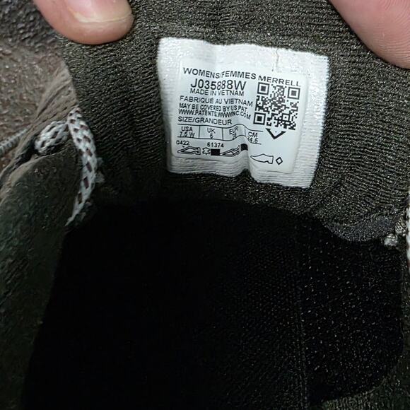 Merrell Women Moab 3 J035888 sz 7.5 W wide tan brown Hiking Shoe Sneaker Vibram - Picture 5 of 11